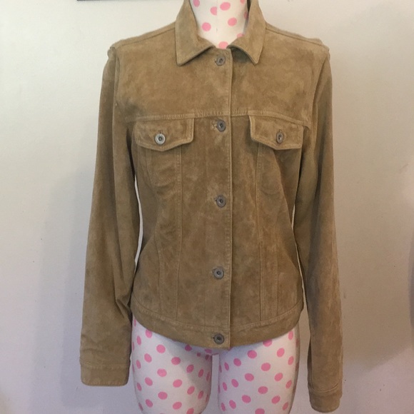 eddie bauer suede jacket